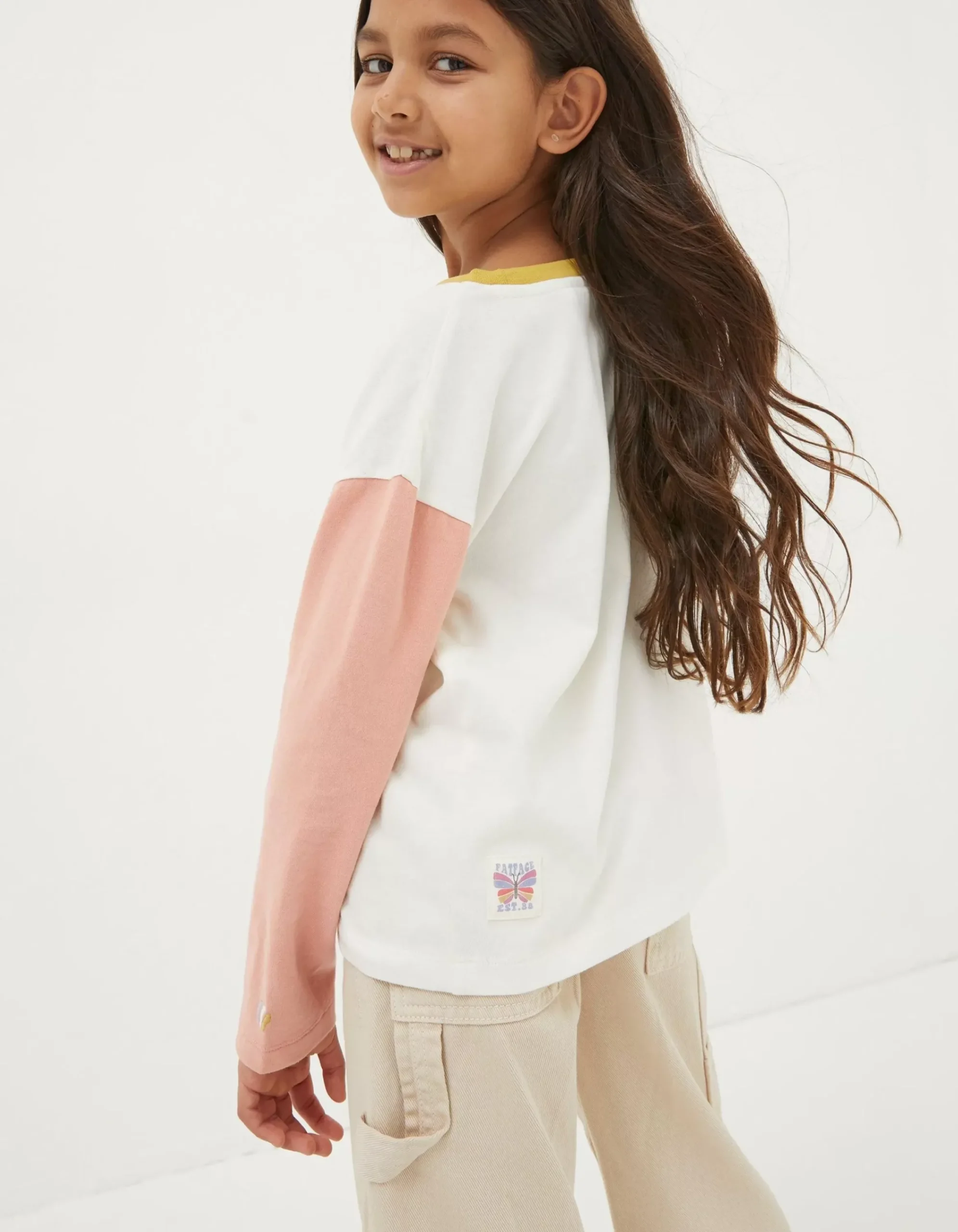 Girls FatFace View All|Sun Embroidered Long Sleeve T-Shirt