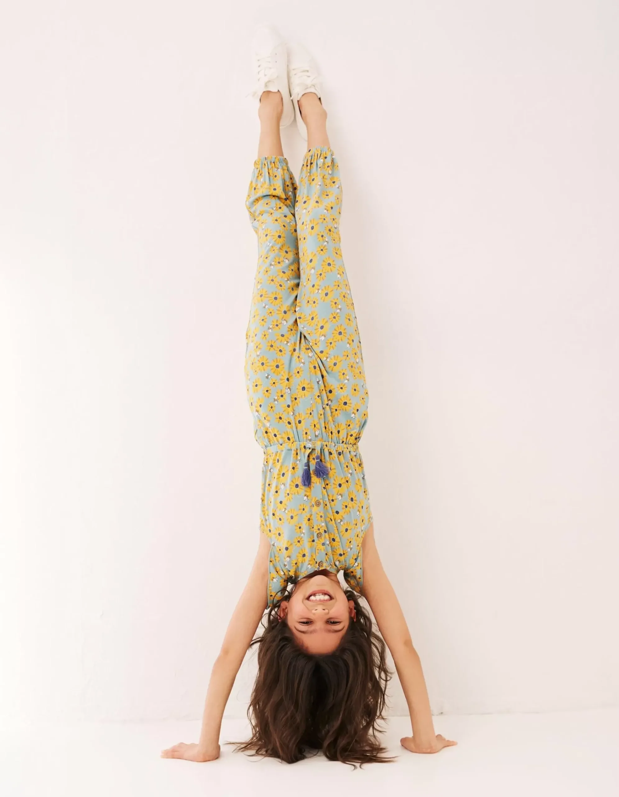 Girls FatFace View All|Sunflower Print Jumpsuit