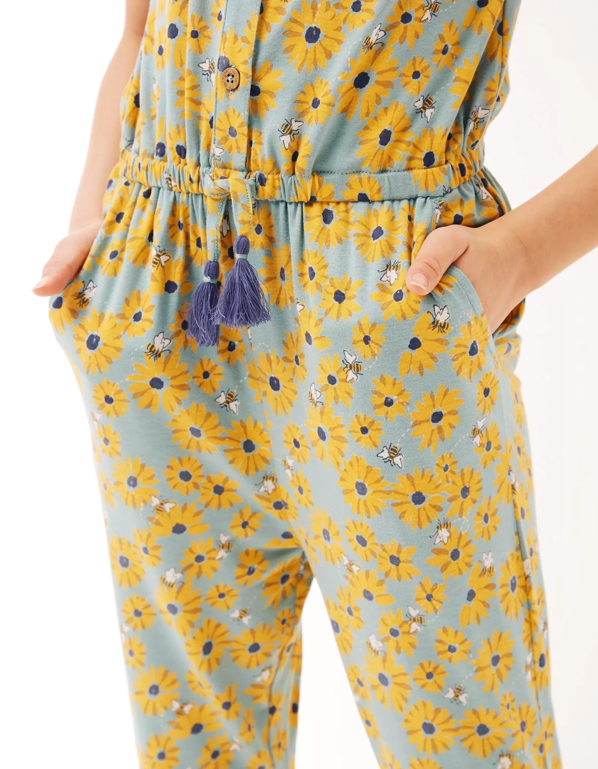 Girls FatFace View All|Sunflower Print Jumpsuit
