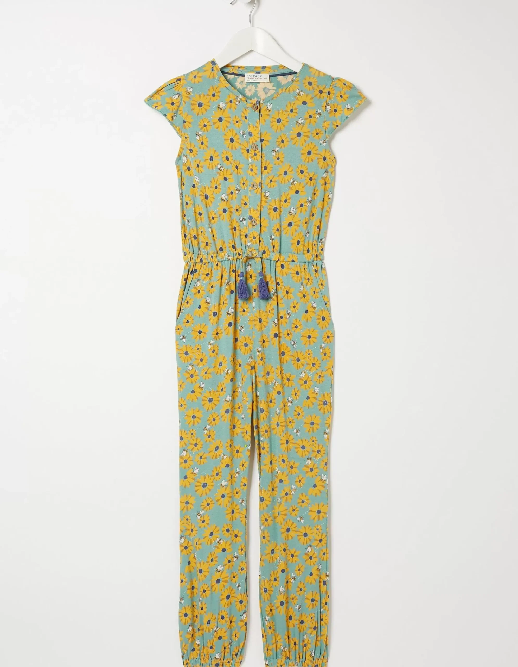 Girls FatFace View All|Sunflower Print Jumpsuit