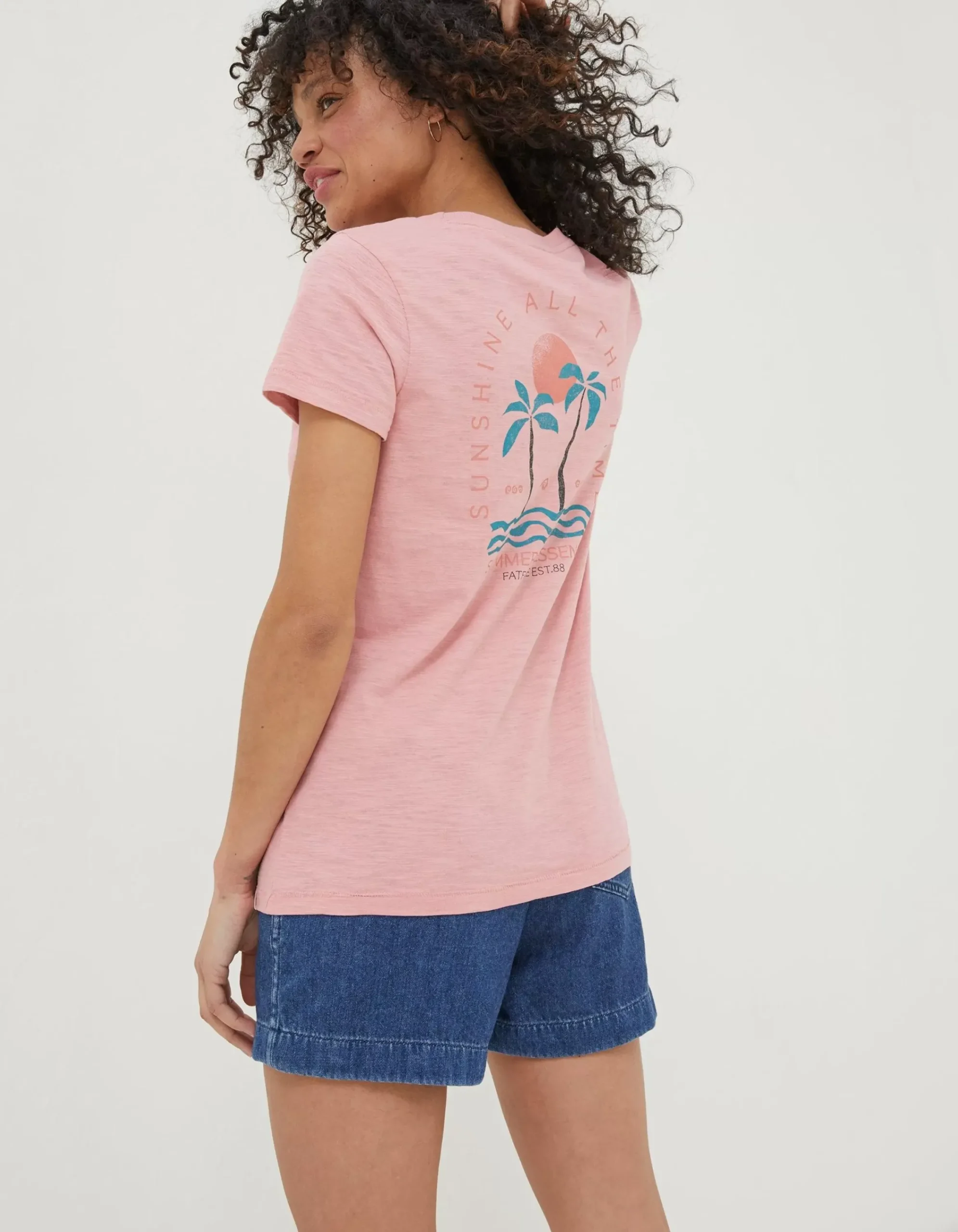 Women FatFace Tops & T-Shirts|Sunshine All The Time T-Shirt