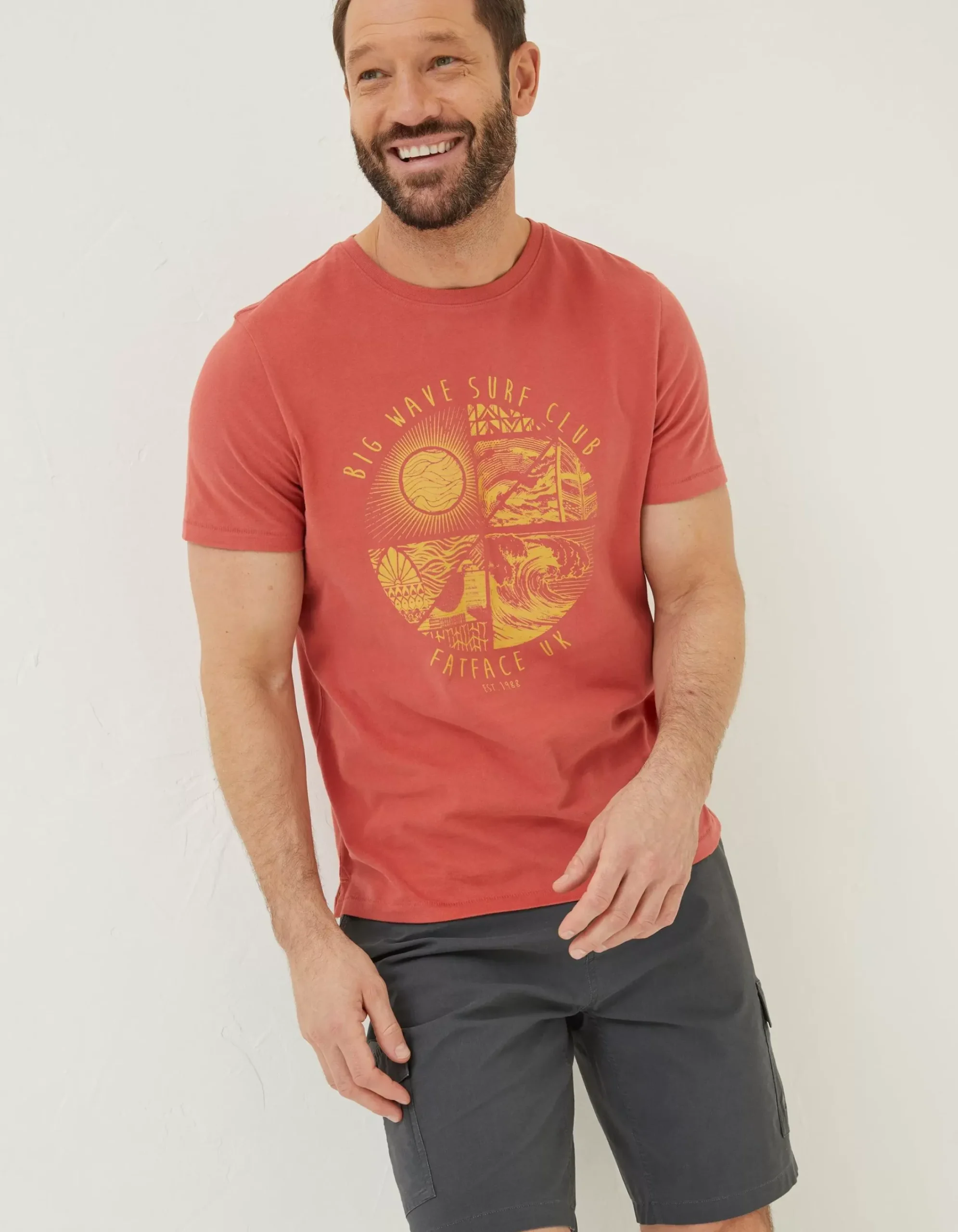 Men FatFace T-Shirts|Surf Club T-Shirt