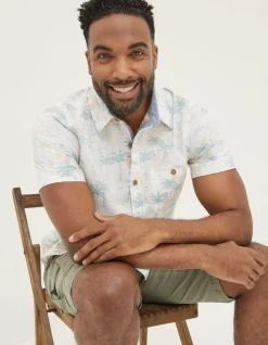 Men FatFace Shirts|Surf Print Shirt