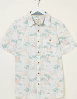 Men FatFace Shirts|Surf Print Shirt