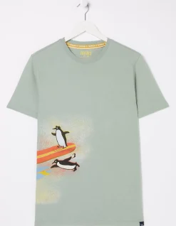 Men FatFace View All|Surfing Penguins T-Shirt