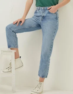 Women FatFace Jeans & Dungarees|Sutton Straight Cropped Jeans