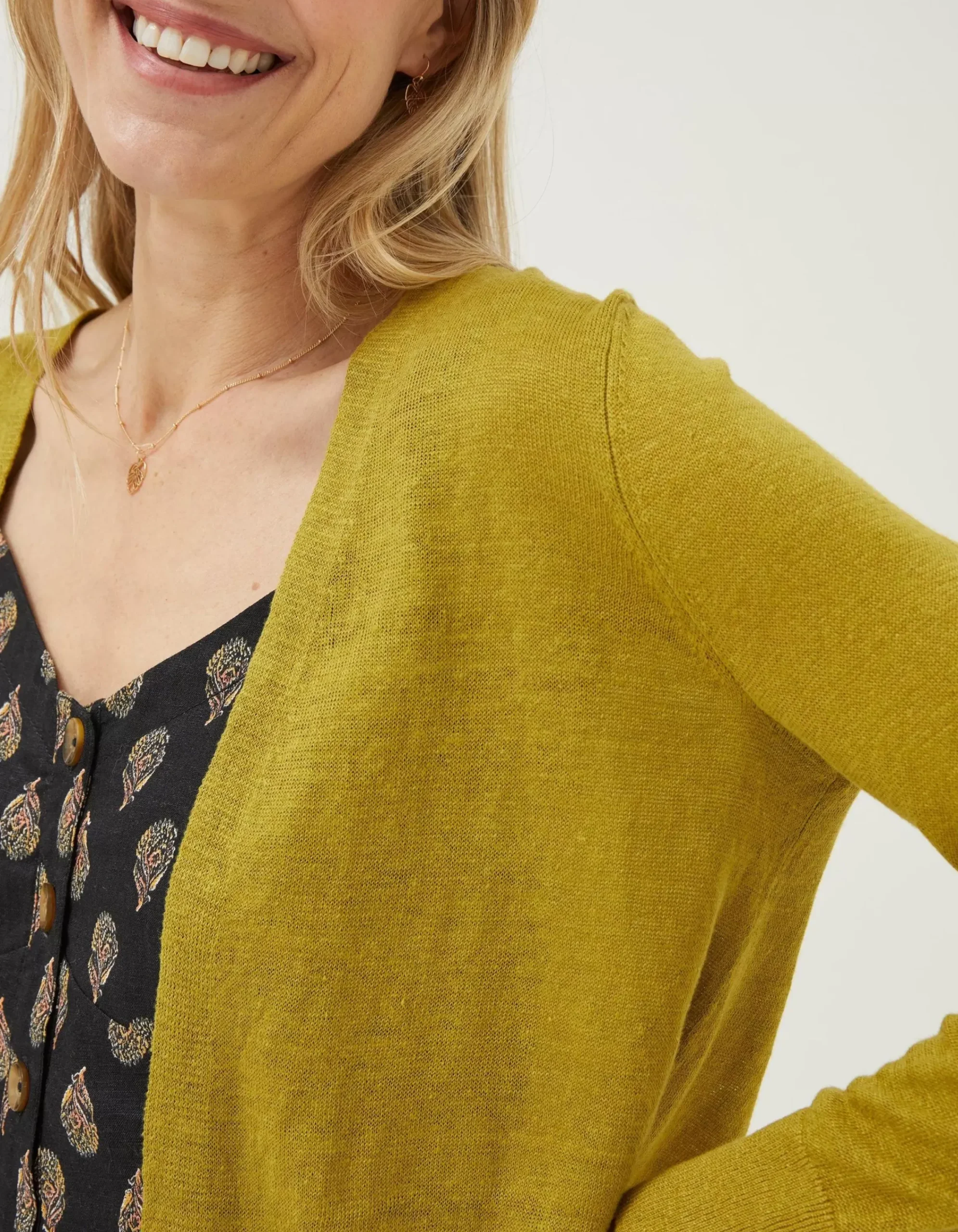 Women FatFace Knitwear|Suzannah Linen Cardigan
