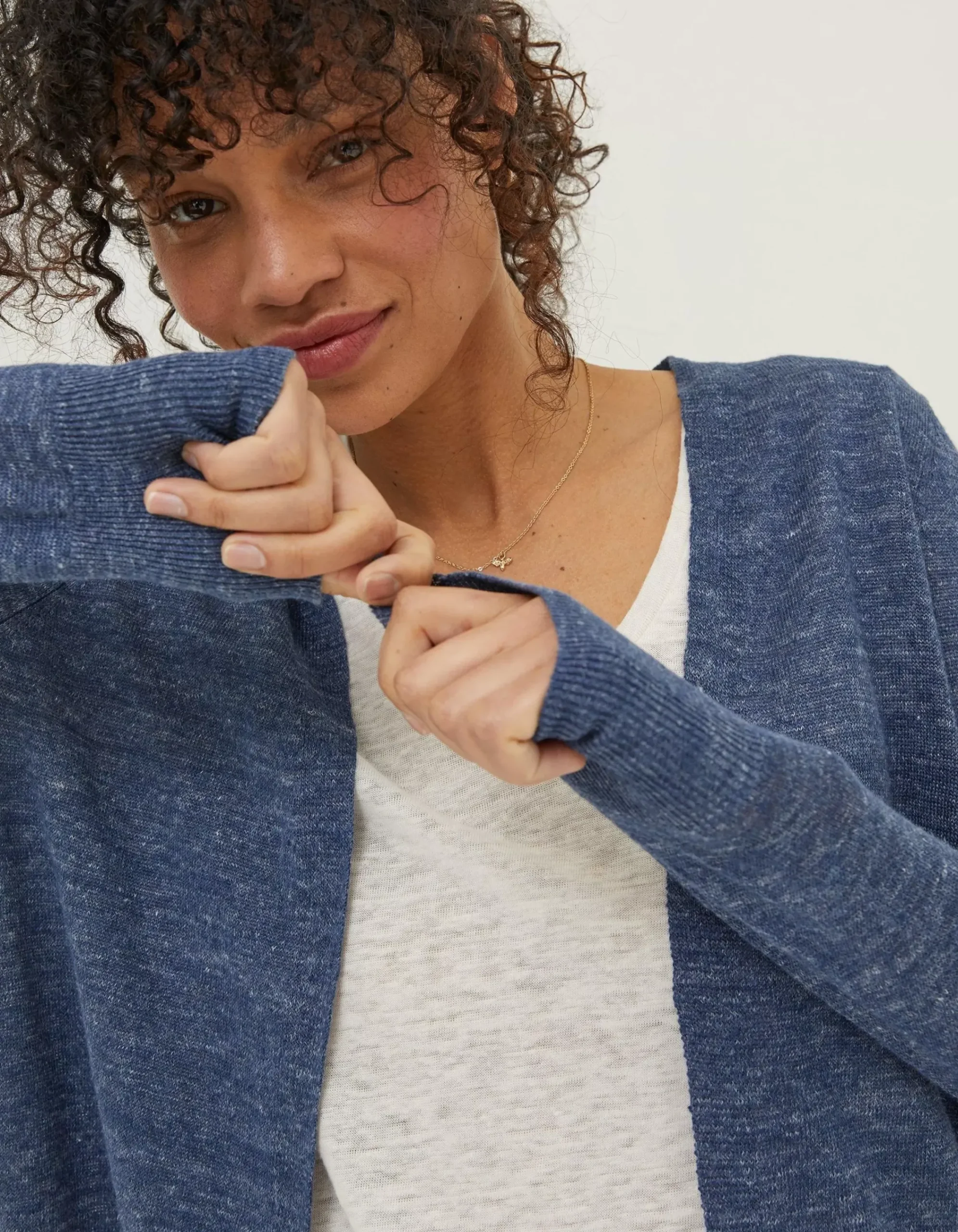 Women FatFace Knitwear|Suzannah Linen Cardigan