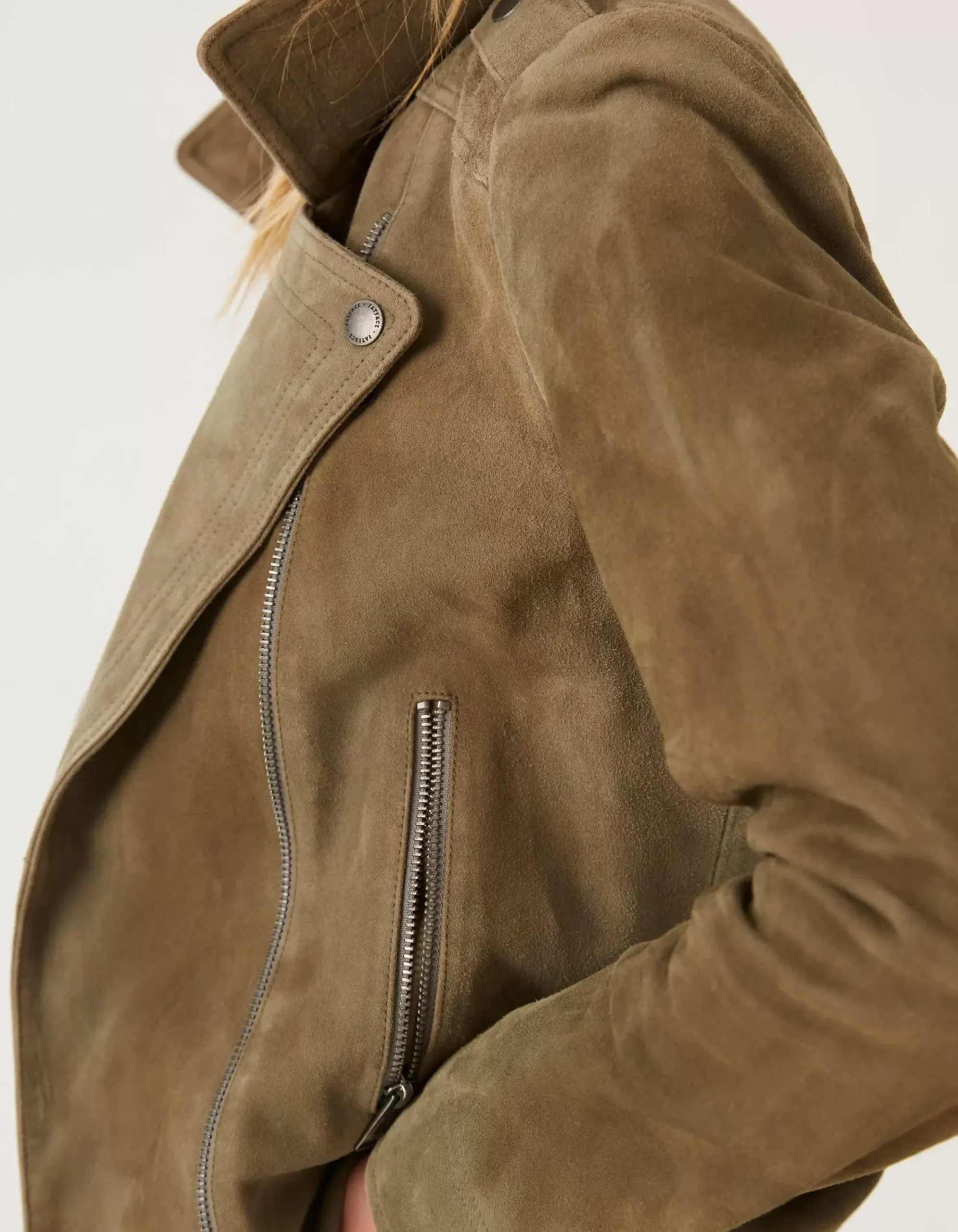 Women FatFace Coats & Jackets|Suzie Suede Biker Jacket