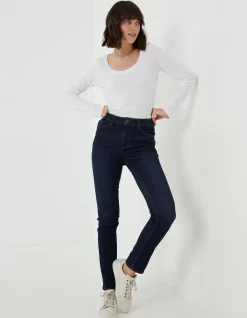 Women FatFace Jeans & Dungarees|Sway Slim Leg Comfort Stretch Jeans