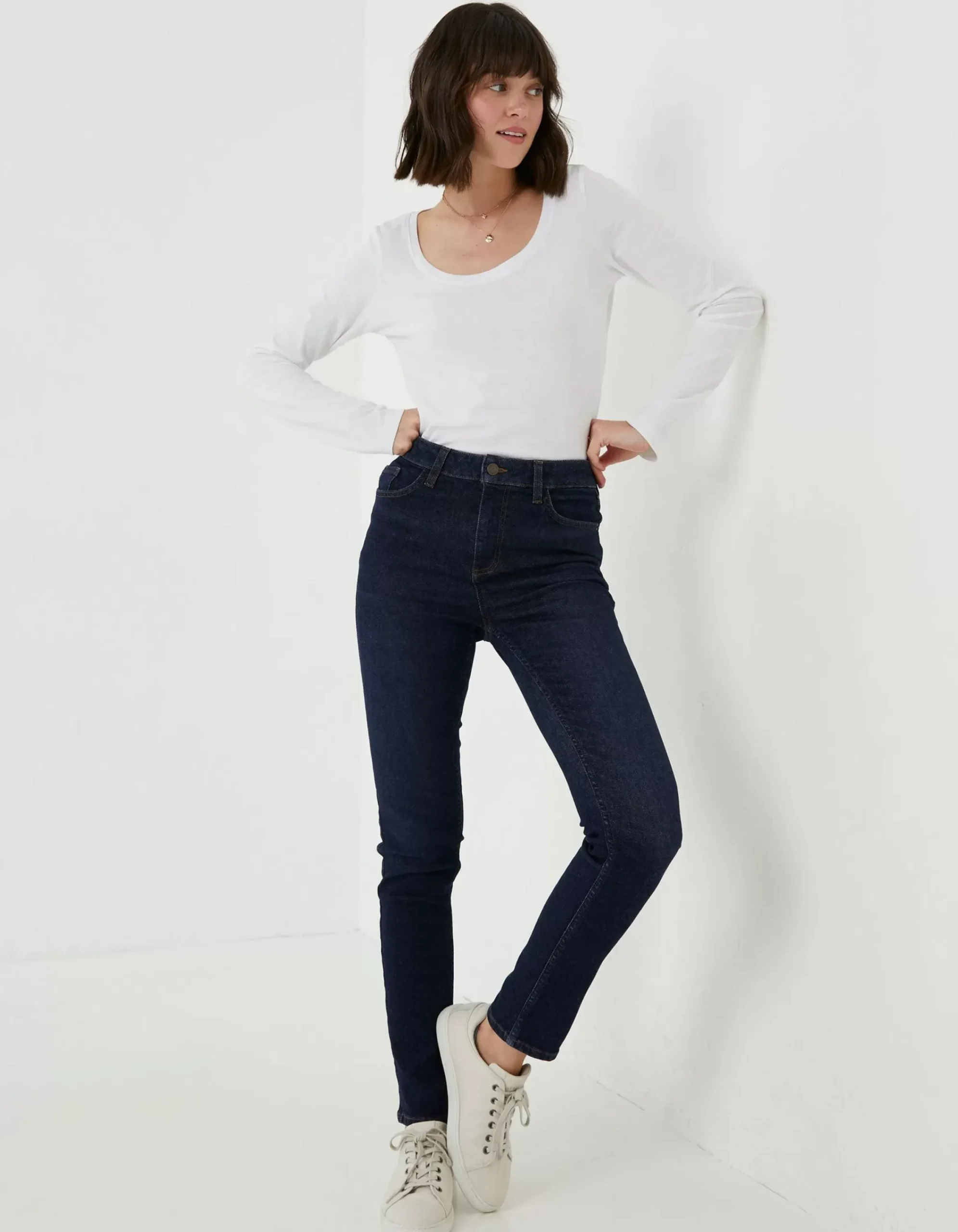Women FatFace Jeans & Dungarees|Sway Slim Leg Comfort Stretch Jeans
