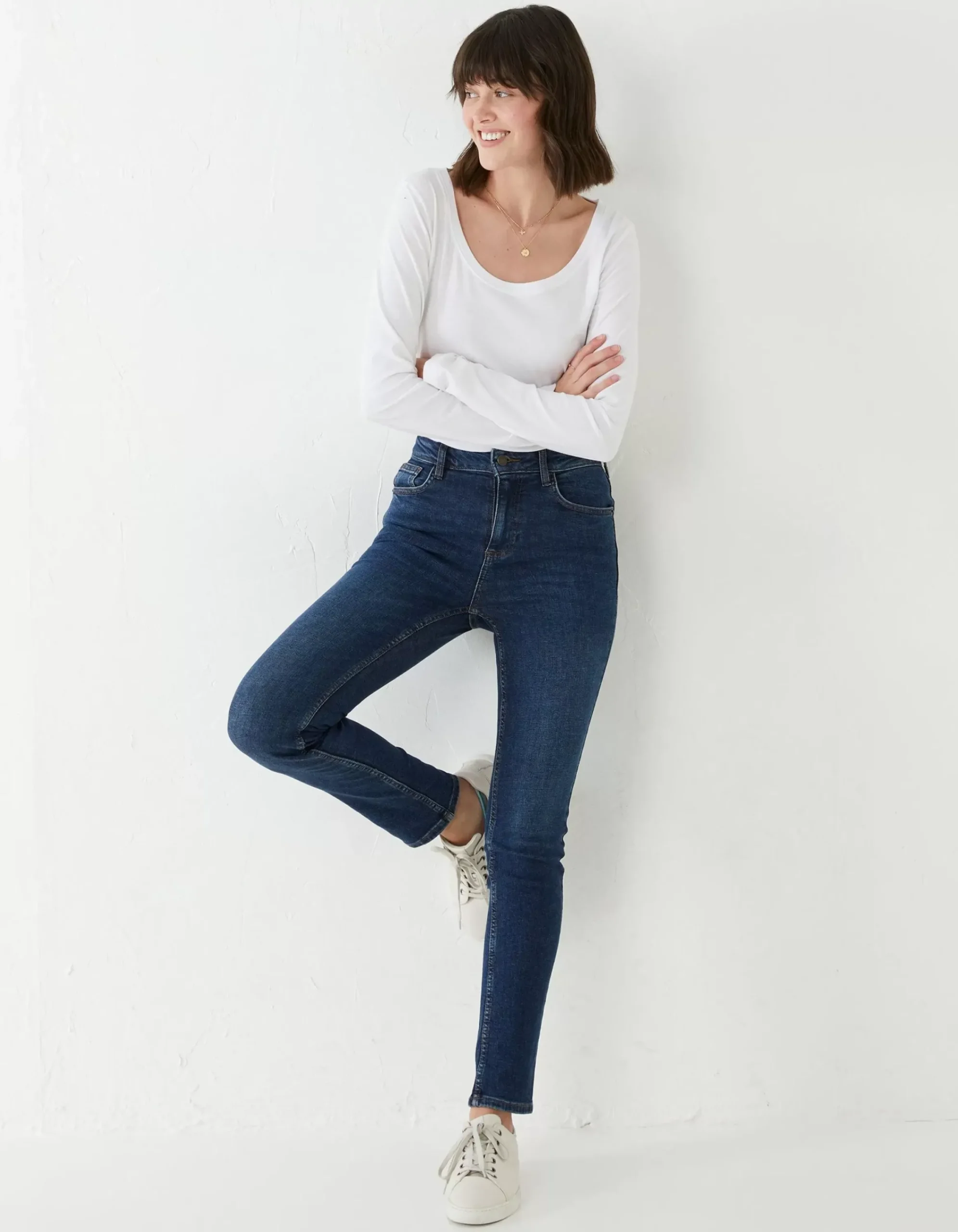 Women FatFace Jeans & Dungarees|Sway Slim Leg Comfort Stretch Jeans