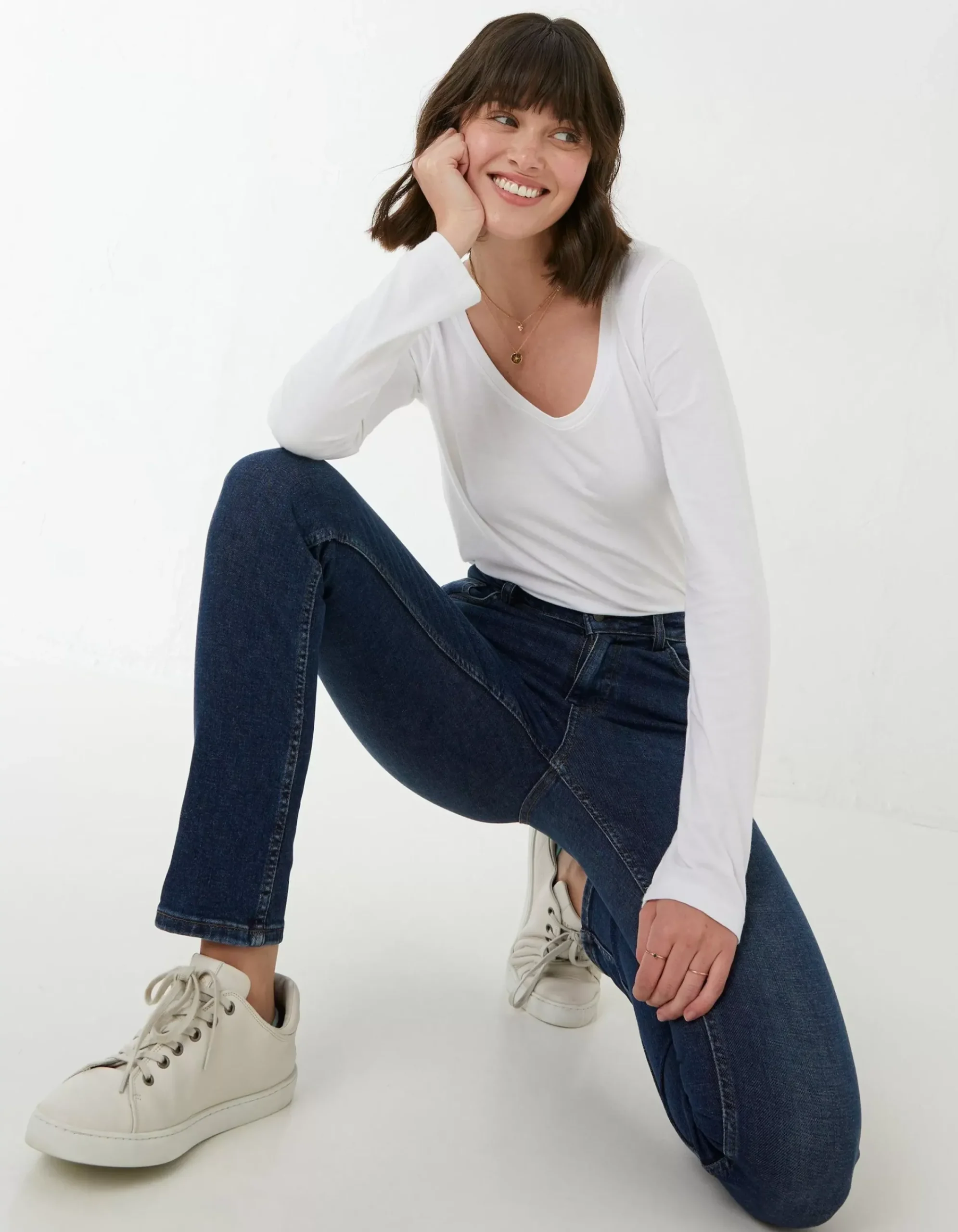 Women FatFace Jeans & Dungarees|Sway Slim Leg Comfort Stretch Jeans