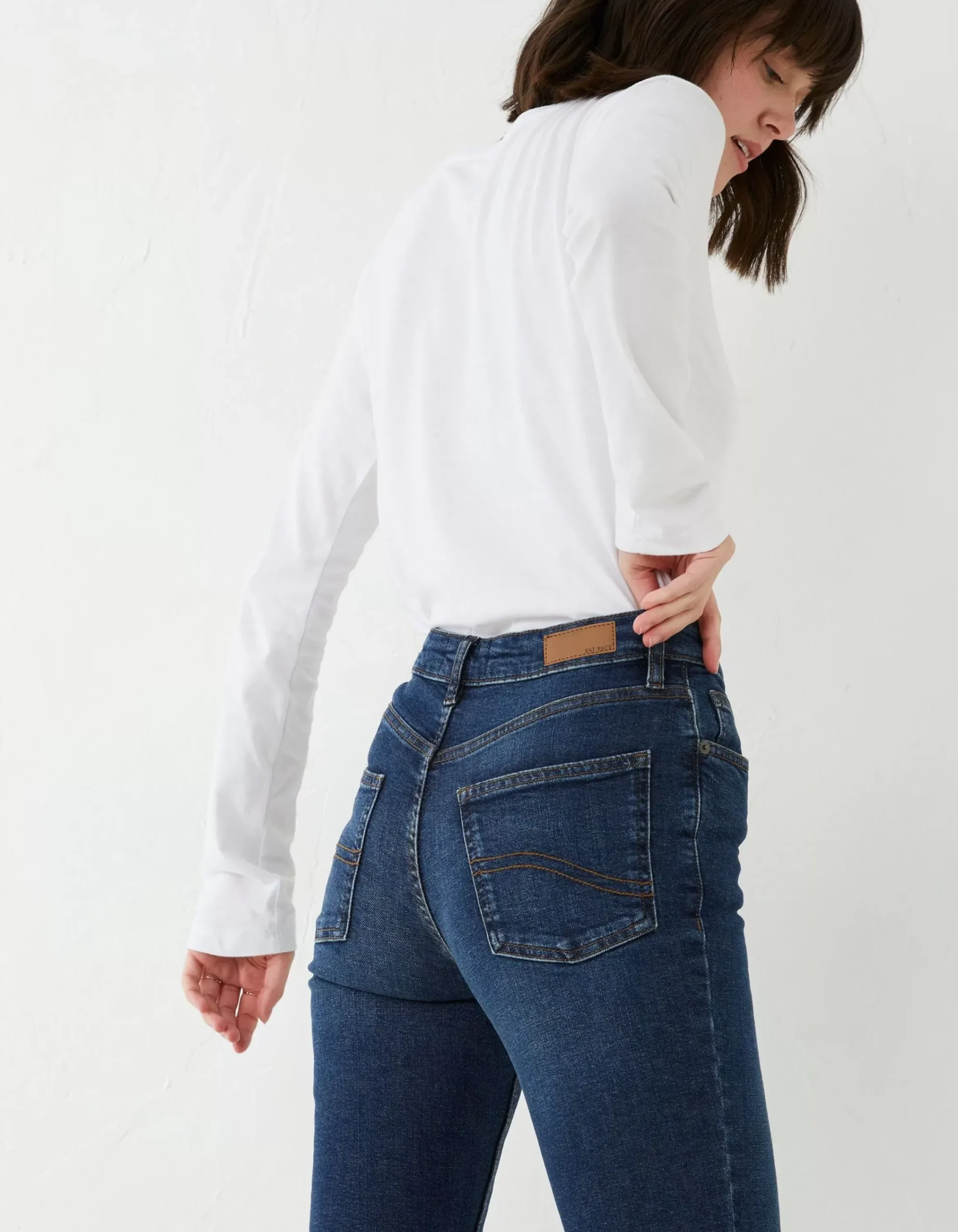 Women FatFace Jeans & Dungarees|Sway Slim Leg Comfort Stretch Jeans