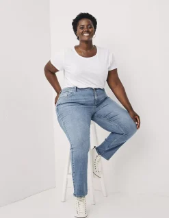 Women FatFace Jeans & Dungarees|Sway Slim Leg Comfort Stretch Jeans