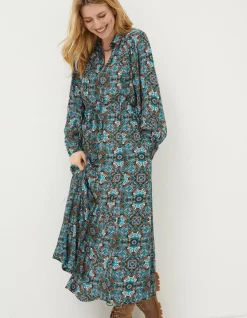 Women FatFace Dresses|Swinley Mirrored Midi Dress
