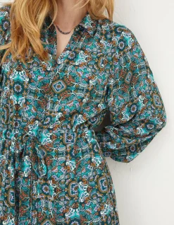 Women FatFace Dresses|Swinley Mirrored Midi Dress