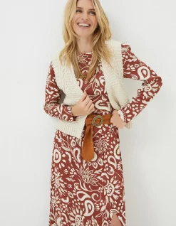 Women FatFace Knitwear|Talia Knitted Waistcoat