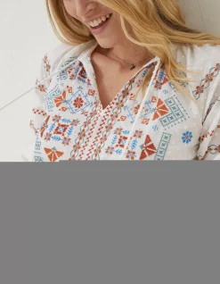 Women FatFace Shirts & Blouses|Tally Embroidered Blouse