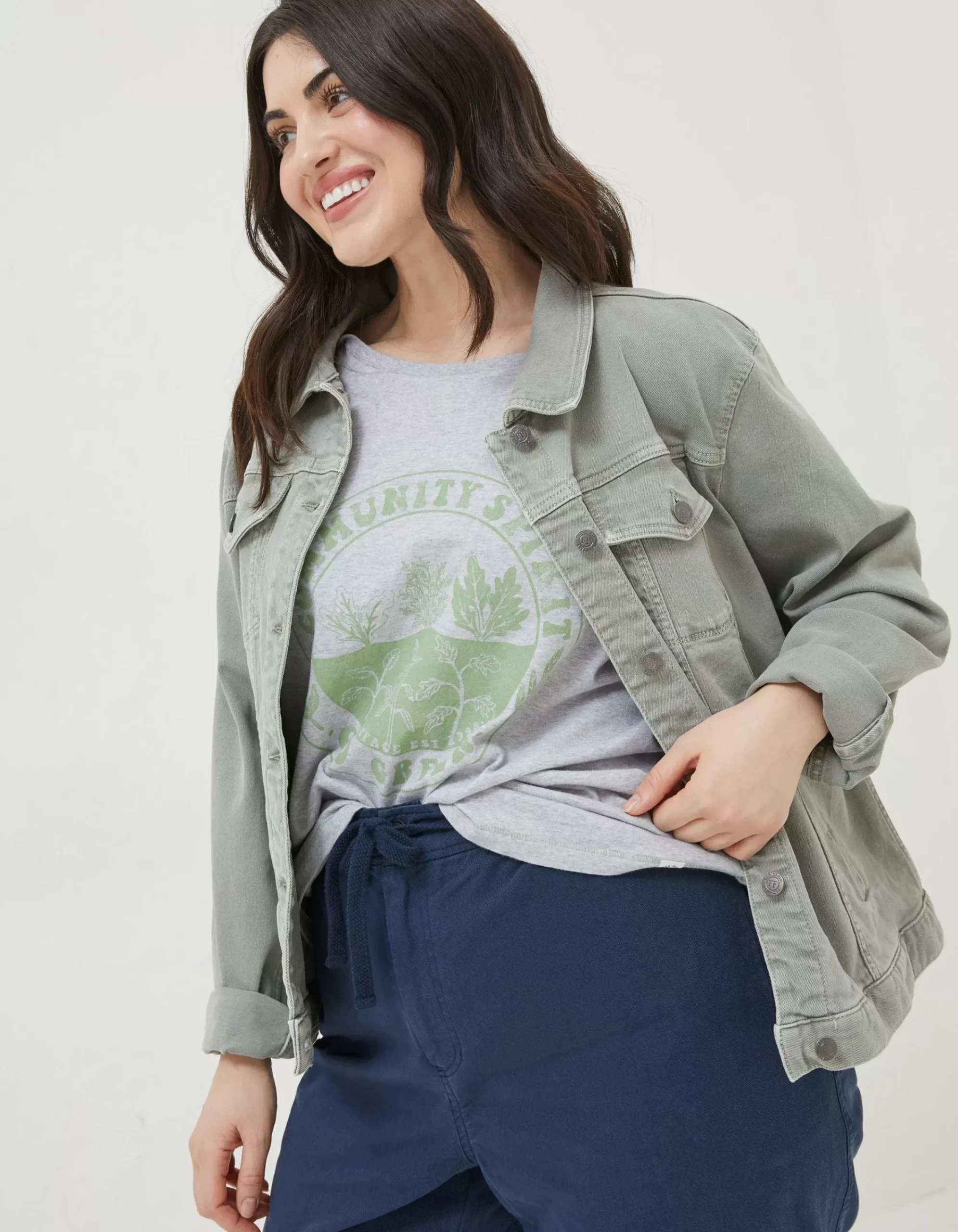 Women FatFace Coats & Jackets|Tasha Denim Jacket