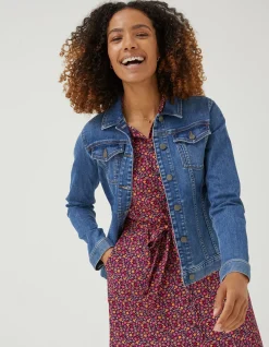 Women FatFace Coats & Jackets|Tasha Denim Jacket