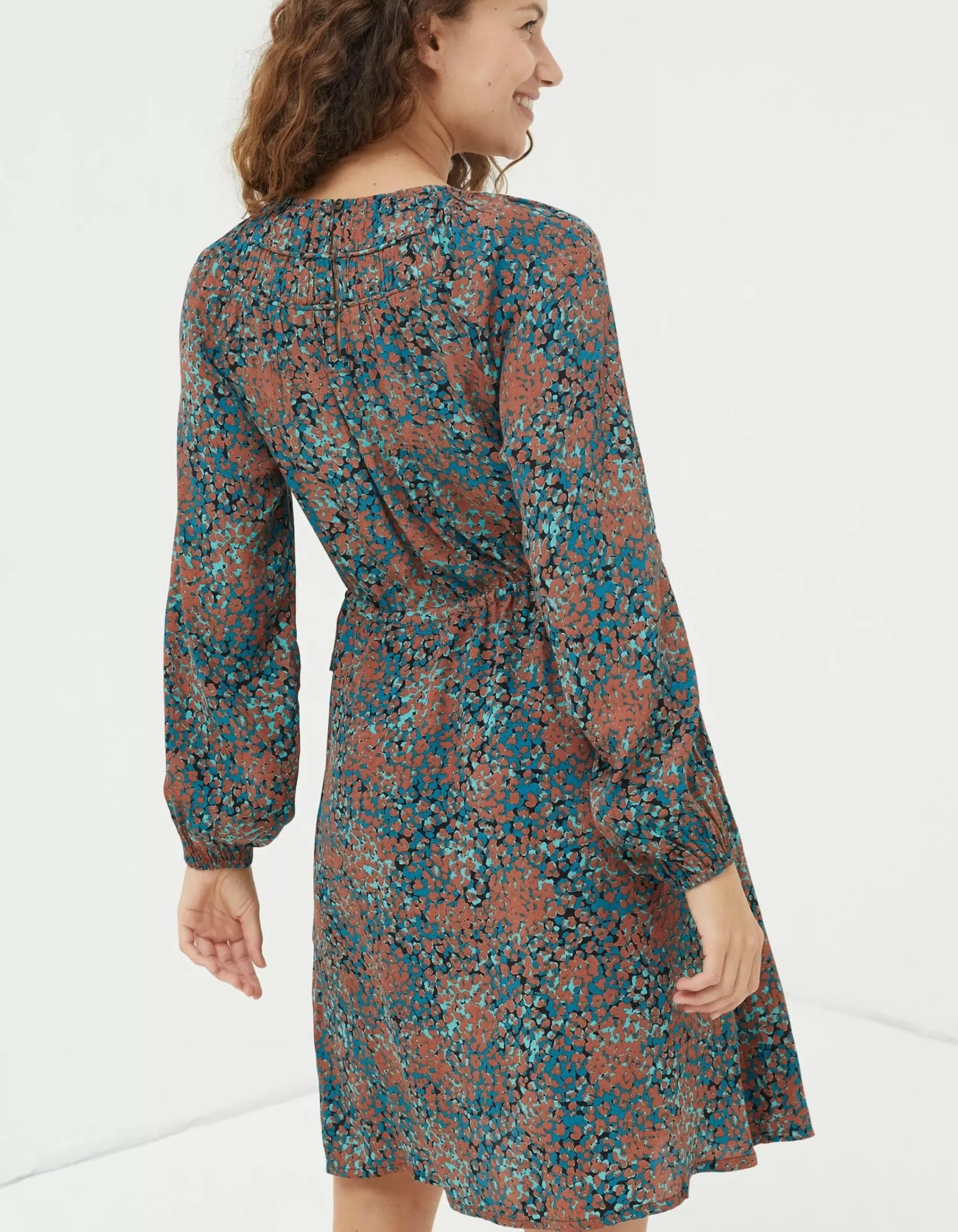 Women FatFace Dresses|Taylor Textured Spot Dress