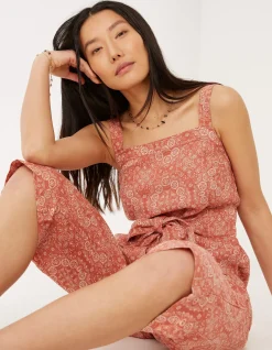 Women FatFace Jumpsuits & Playsuits|Terra Linen Blend Jumpsuit