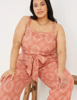 Women FatFace Jumpsuits & Playsuits|Terra Linen Blend Jumpsuit
