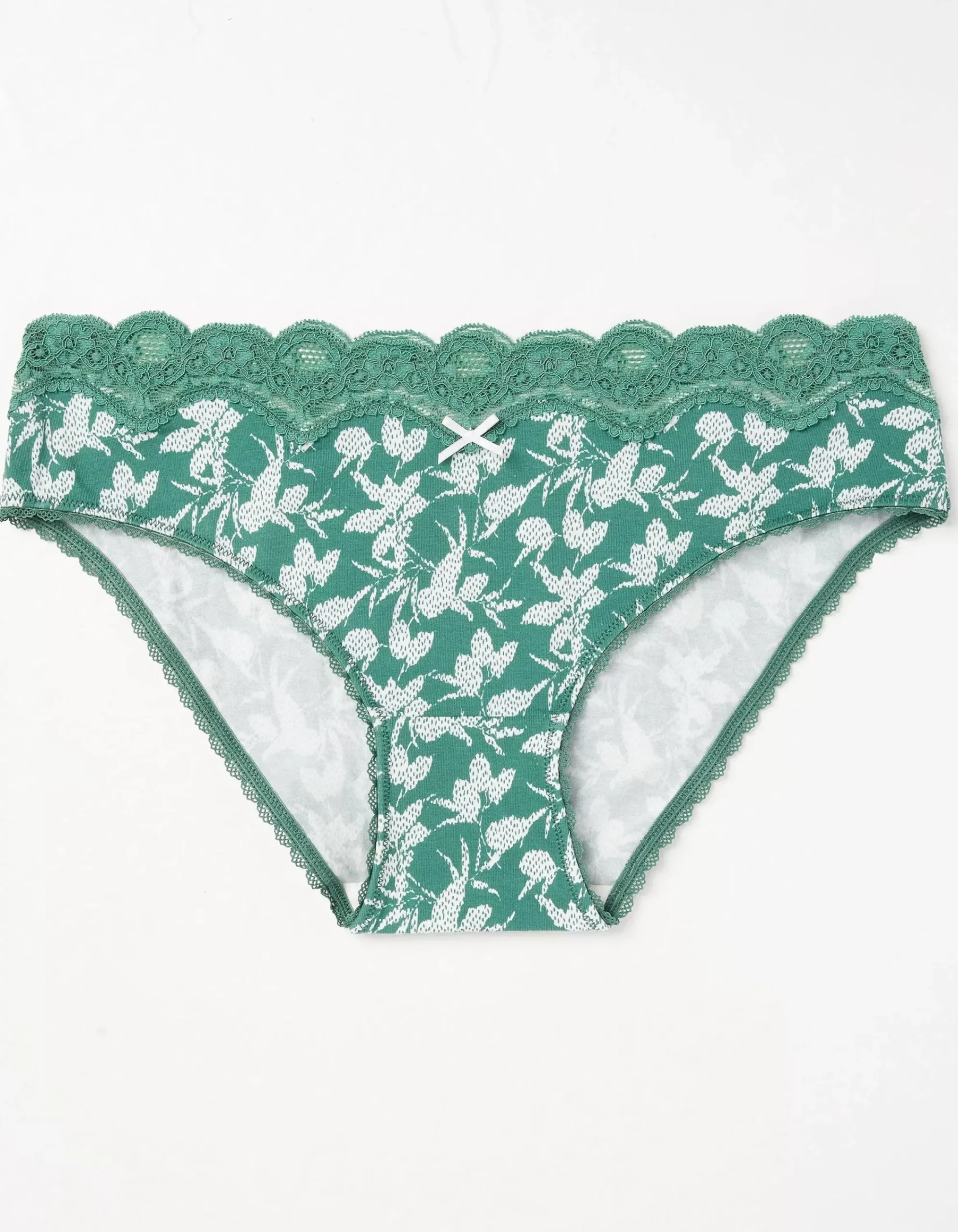 Women FatFace View All|Textured Leaves Mini Knickers