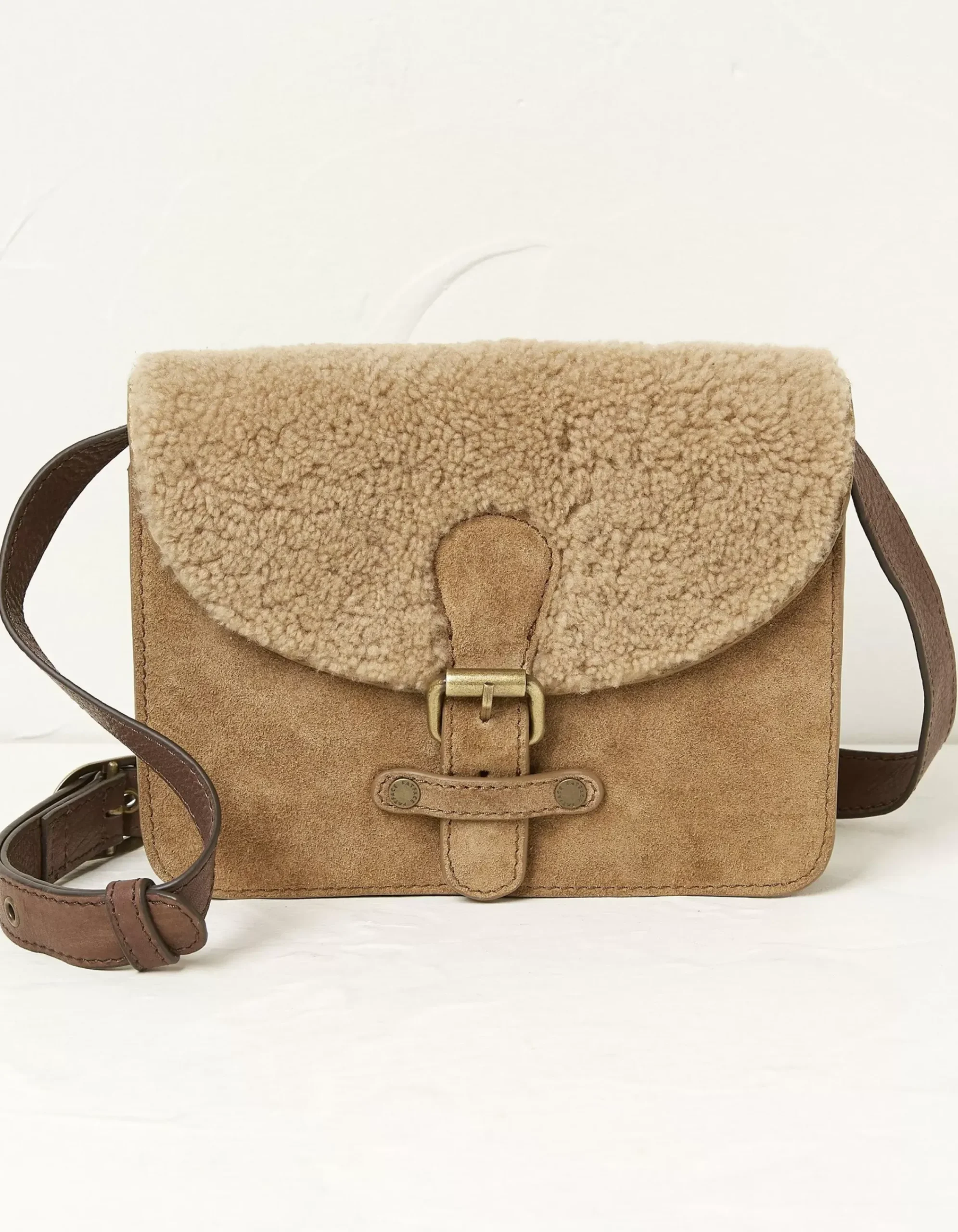 Women FatFace View All|The Avery Shearling Crossbody Bag