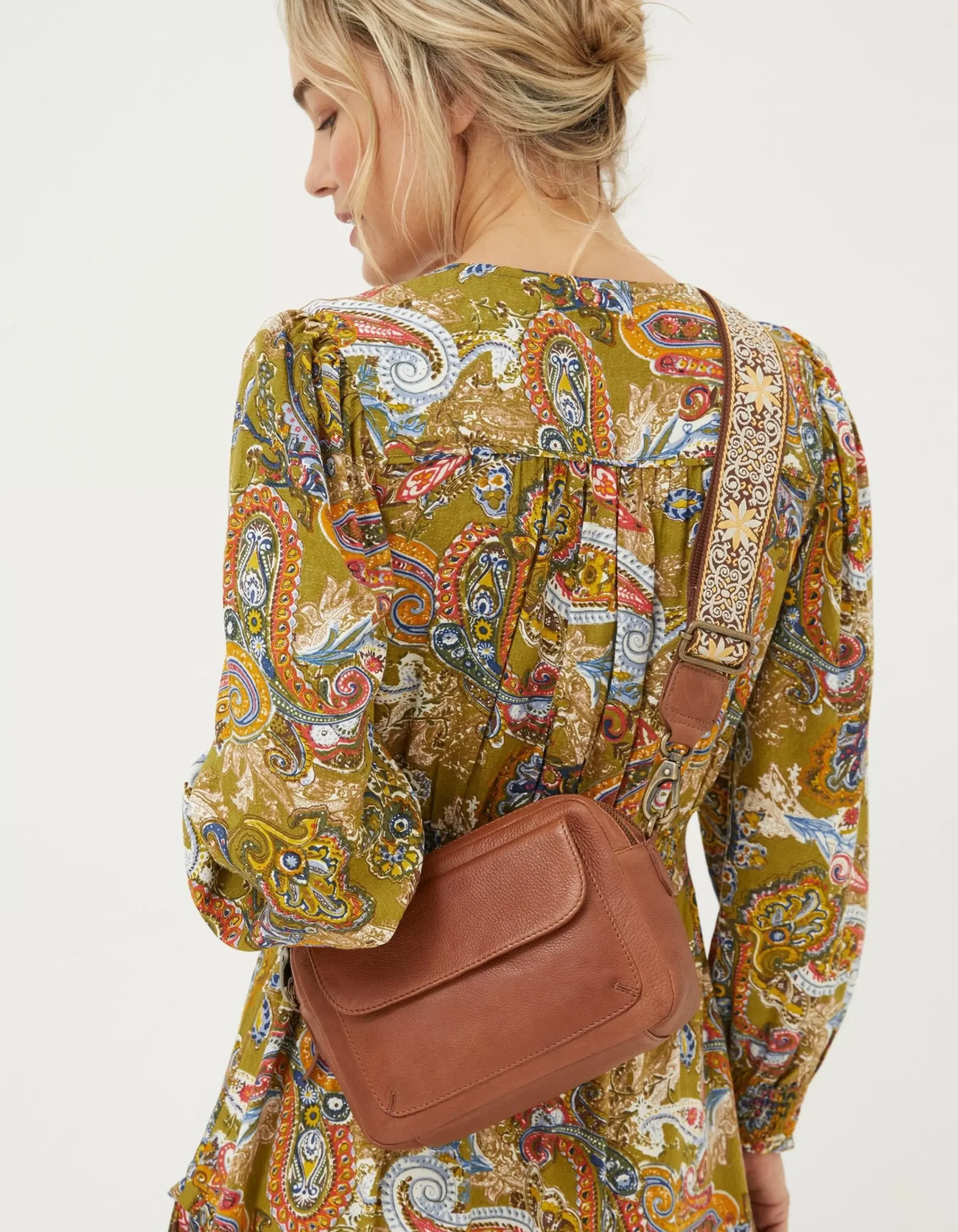 Women FatFace View All|The Oslo Camera Bag Ornate Strap