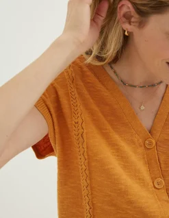 Women FatFace Knitwear|Thea Button Cardi