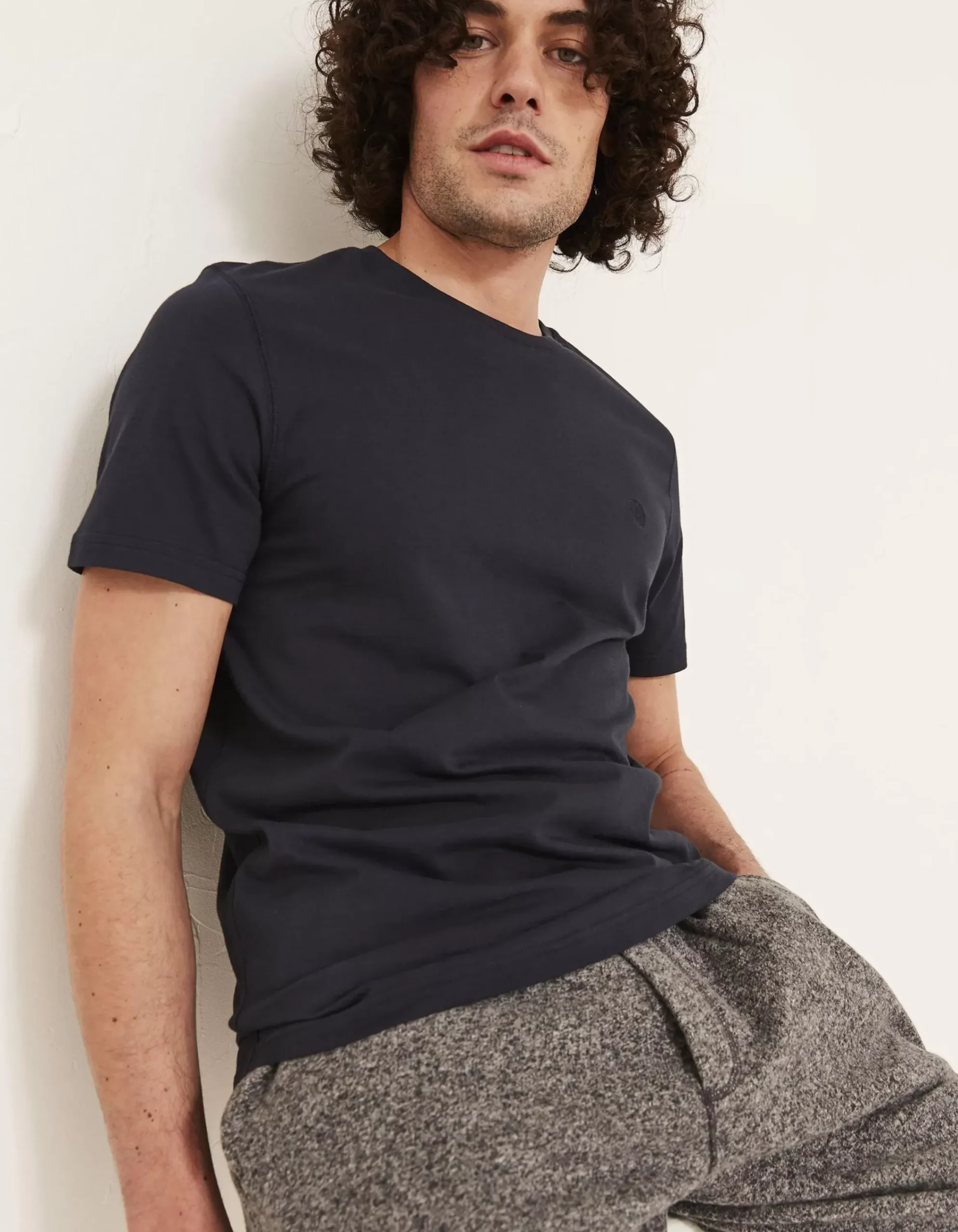 Men FatFace T-Shirts|Three Pack Crew Neck T-Shirts