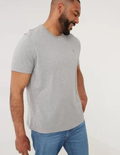 Men FatFace T-Shirts|Three Pack Crew Neck T-Shirts