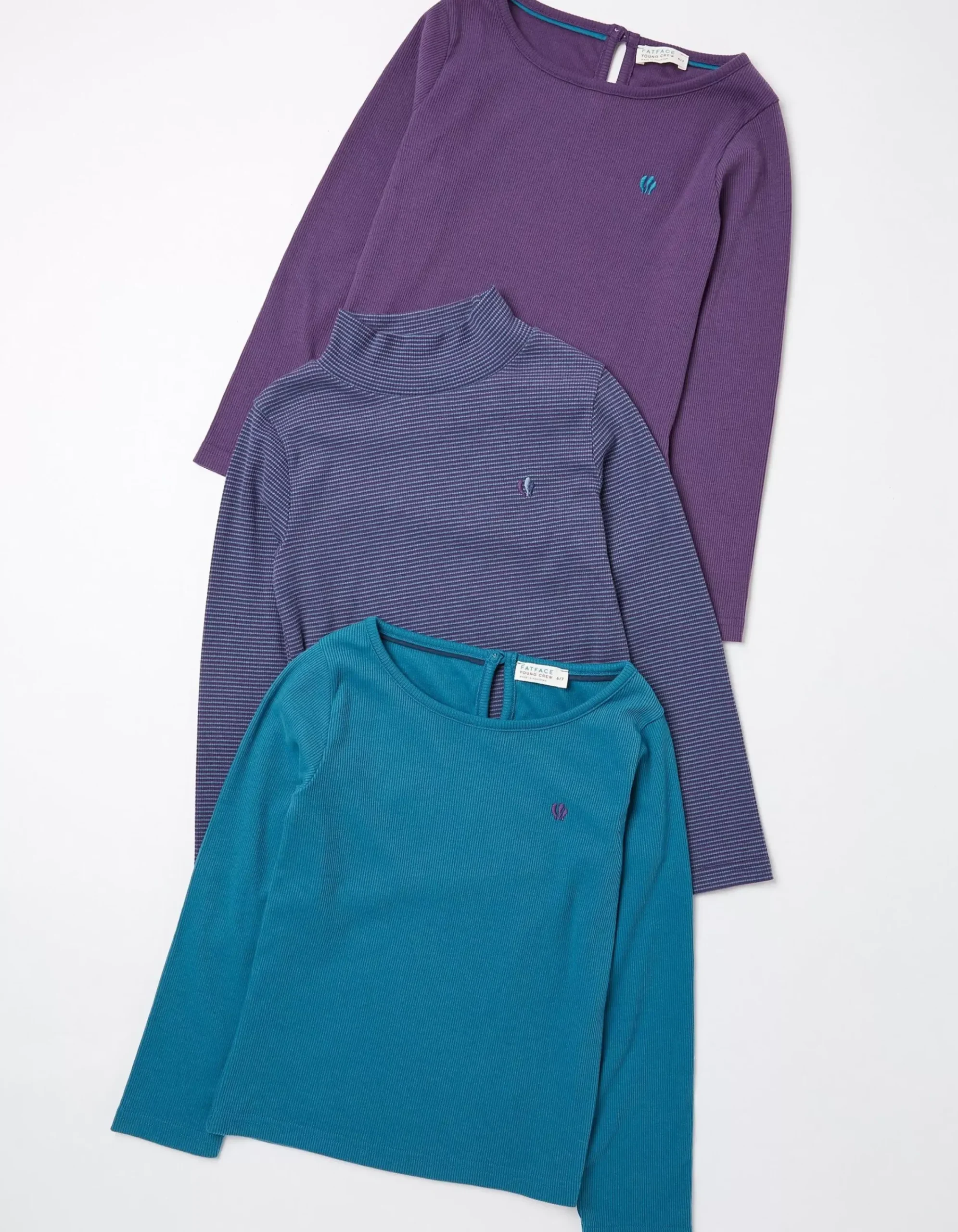 Girls FatFace View All|Three Pack Long Sleeve T-Shirts