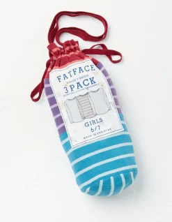 Girls FatFace View All|Three Pack Stripe T-Shirts