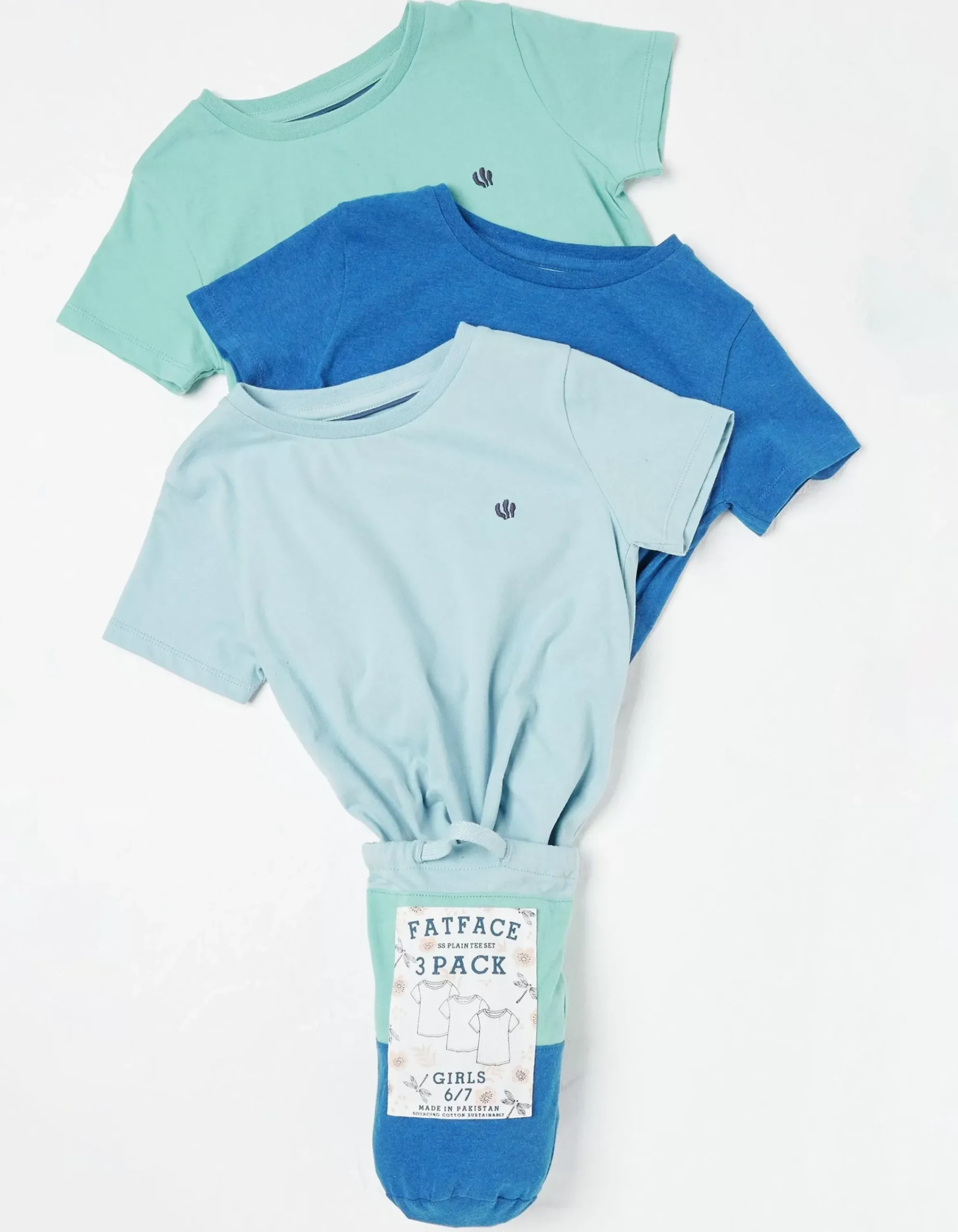 Girls FatFace View All|Three-Pack Short Sleeve T-Shirts