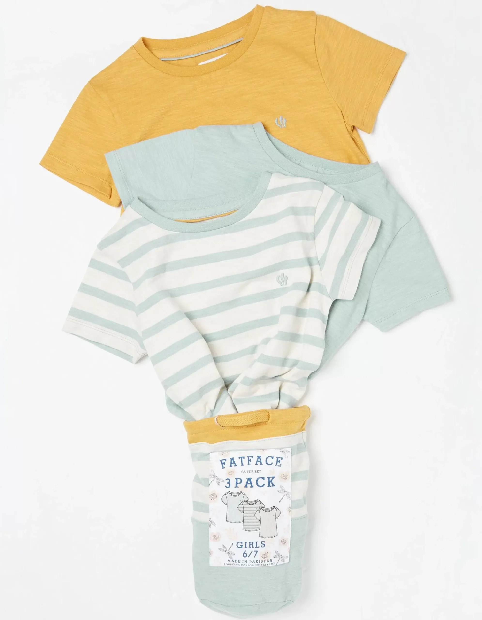 Girls FatFace View All|Three-Pack Short Sleeve T-Shirts