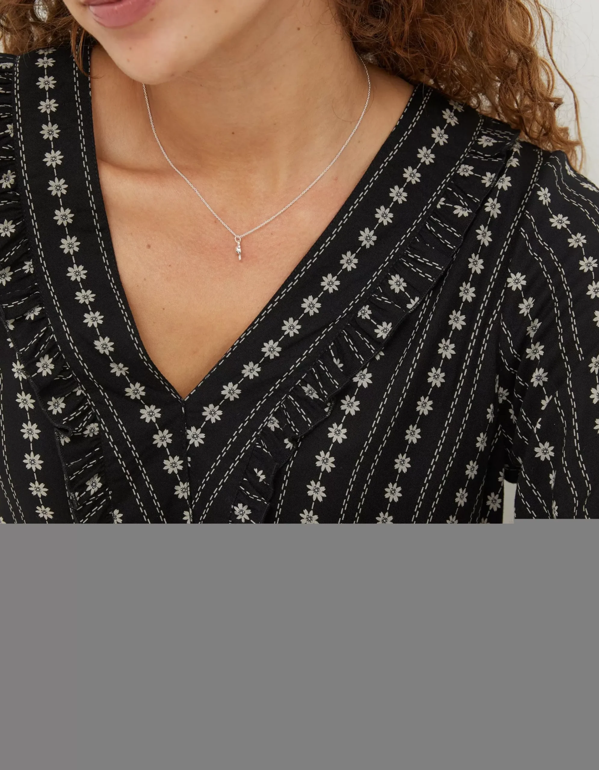 Women FatFace Shirts & Blouses|Tibby Frill Floral Blouse