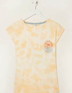 Women FatFace Tops & T-Shirts|Tie Dye Happiness T-Shirt