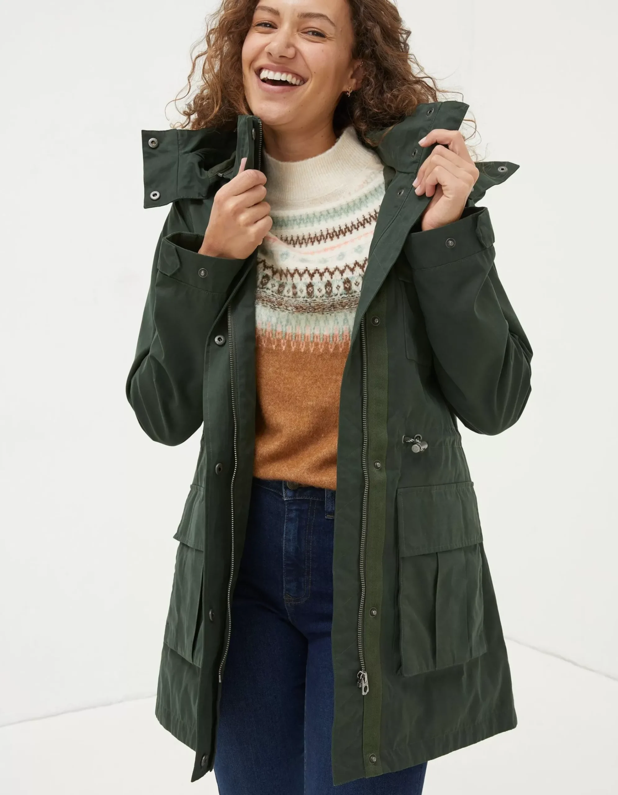 Women FatFace Coats & Jackets|Tiegan Waterproof Coat