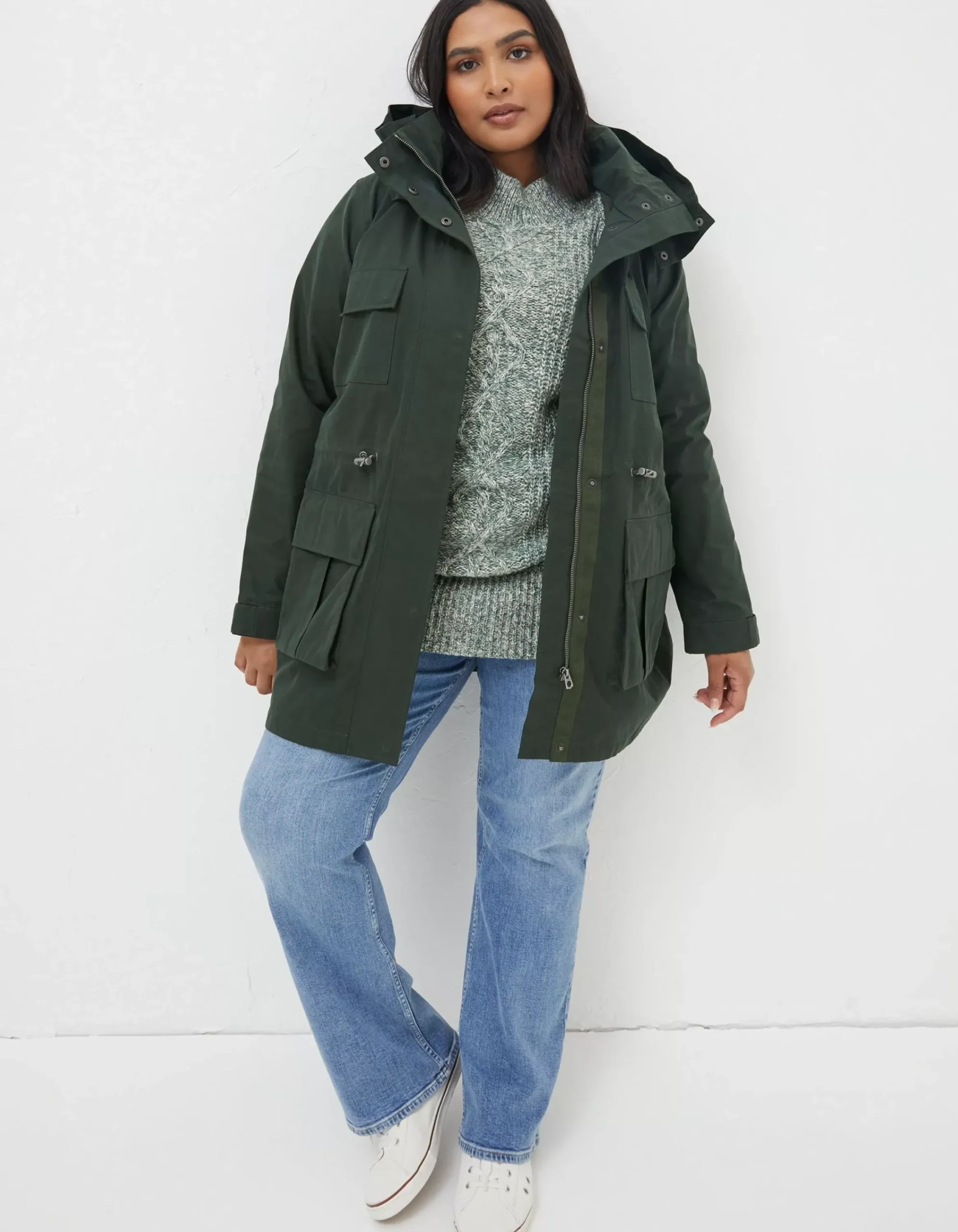 Women FatFace Coats & Jackets|Tiegan Waterproof Coat