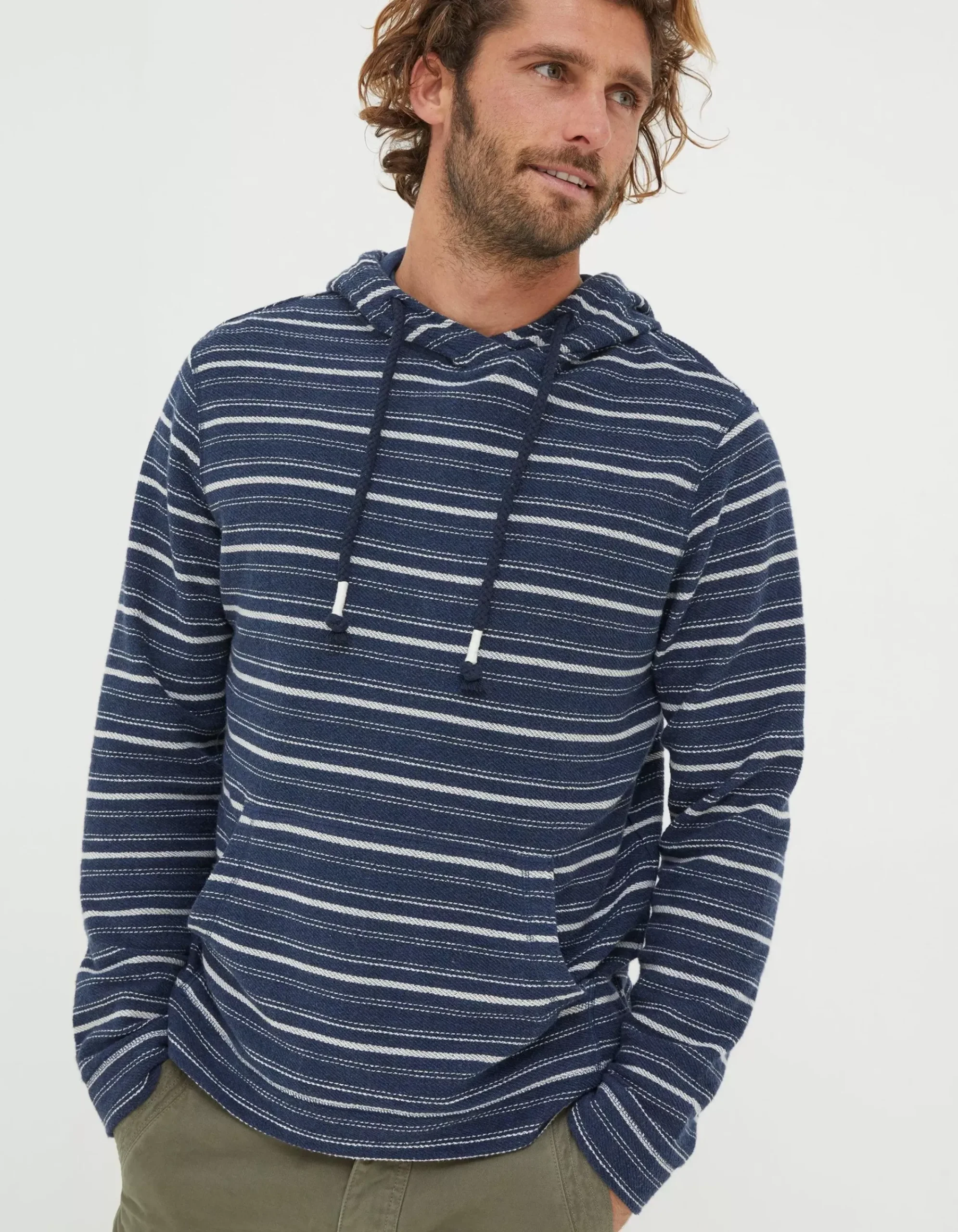 Men FatFace View All|Trescoe Fine Stripe Hoodie