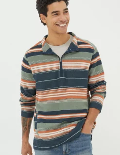 Men FatFace View All|Trescowe Half Neck Sweatshirt