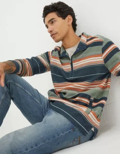 Men FatFace View All|Trescowe Half Neck Sweatshirt