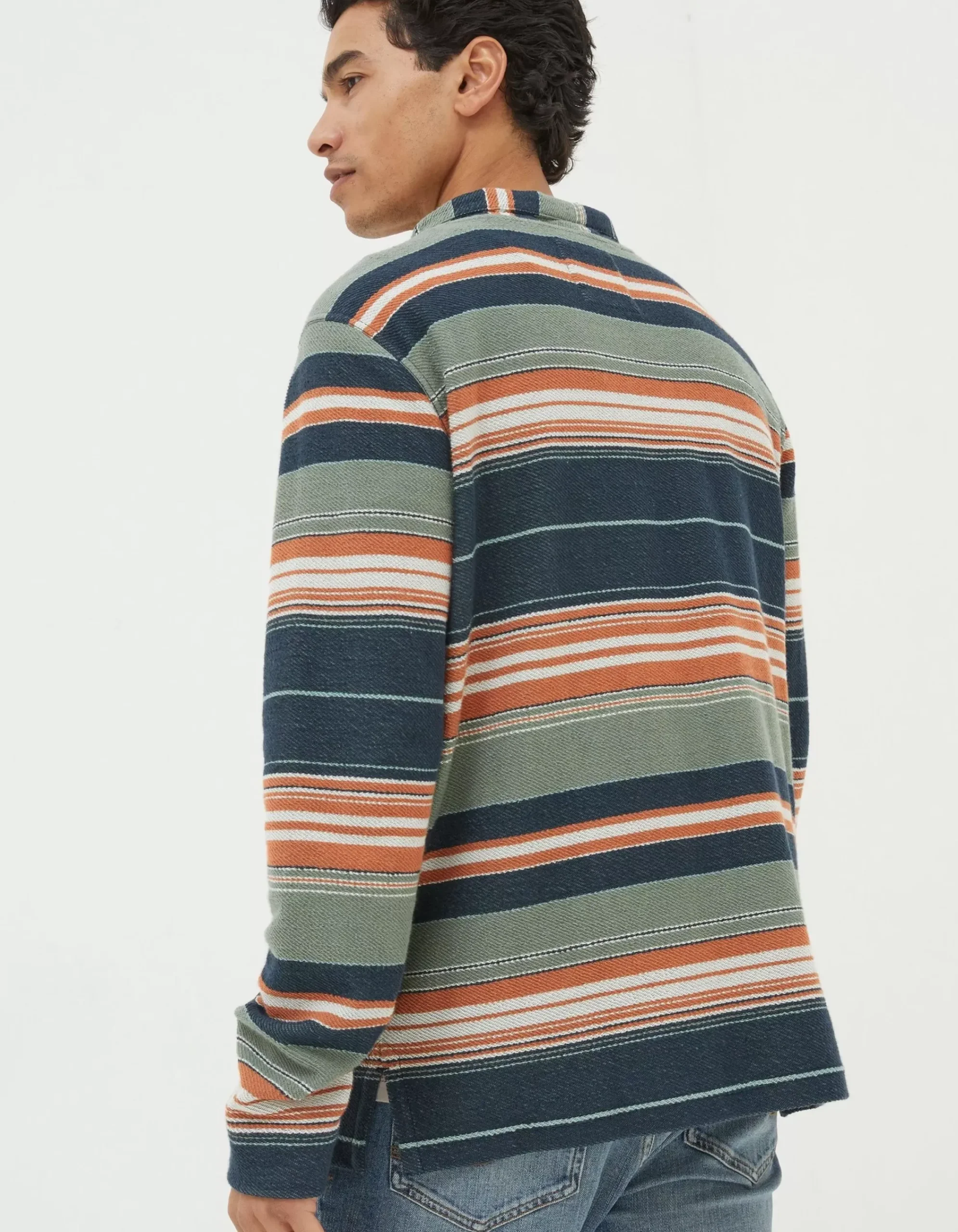 Men FatFace View All|Trescowe Half Neck Sweatshirt