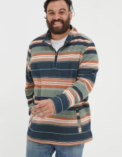 Men FatFace View All|Trescowe Half Neck Sweatshirt