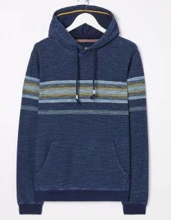 Men FatFace View All|Trescowe Indigo Stripe Hoodie