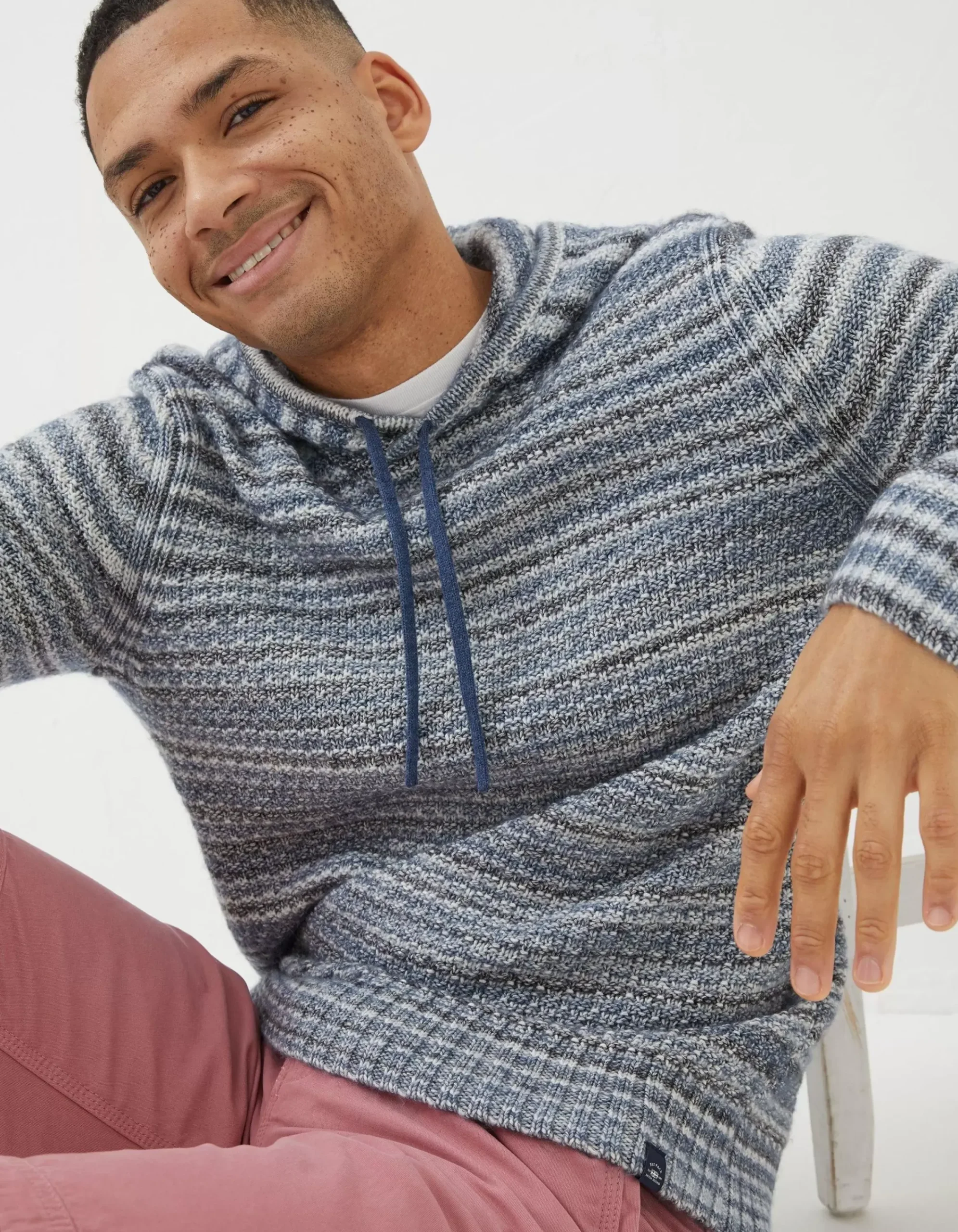 Men FatFace View All|Trescowe Knitted Hoodie