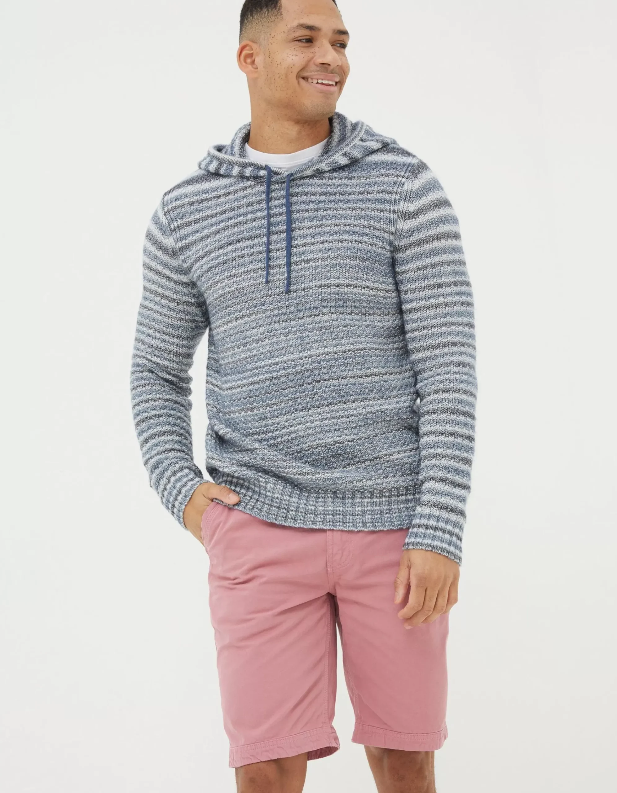 Men FatFace View All|Trescowe Knitted Hoodie